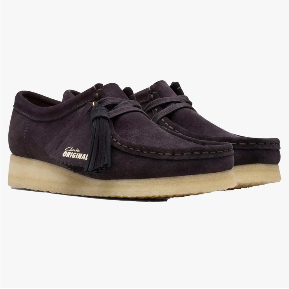 Clark’s Women’s Wallabee Oxford Black Suede